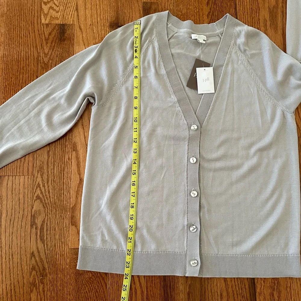 2 of NWT j. jill Woman’s Gray Jacket & Jeans, Sz S/4